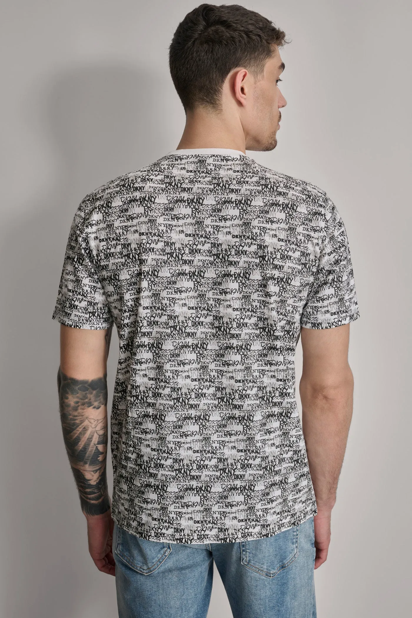 ALLOVER MIXED LOGO TEE sold by DKNY product image thumbnail 2