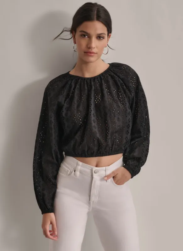 EYELET TOP sold by DKNY