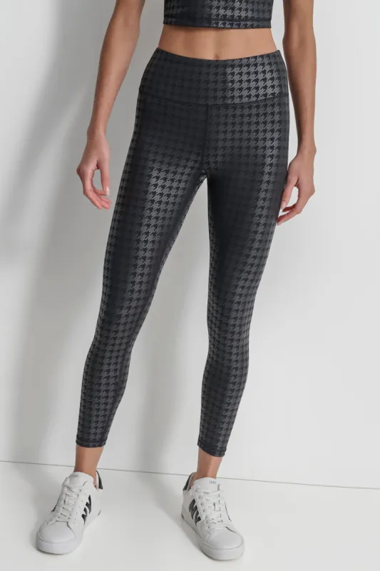 HOUNDSTOOTH FOIL HIGH WAIST LEGGINGS sold by DKNY
