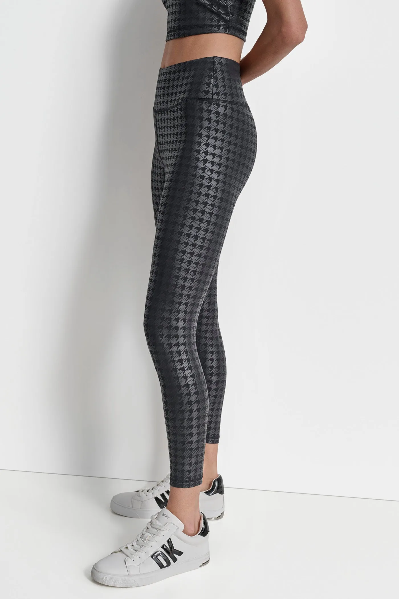 HOUNDSTOOTH FOIL HIGH WAIST LEGGINGS sold by DKNY product image thumbnail 5
