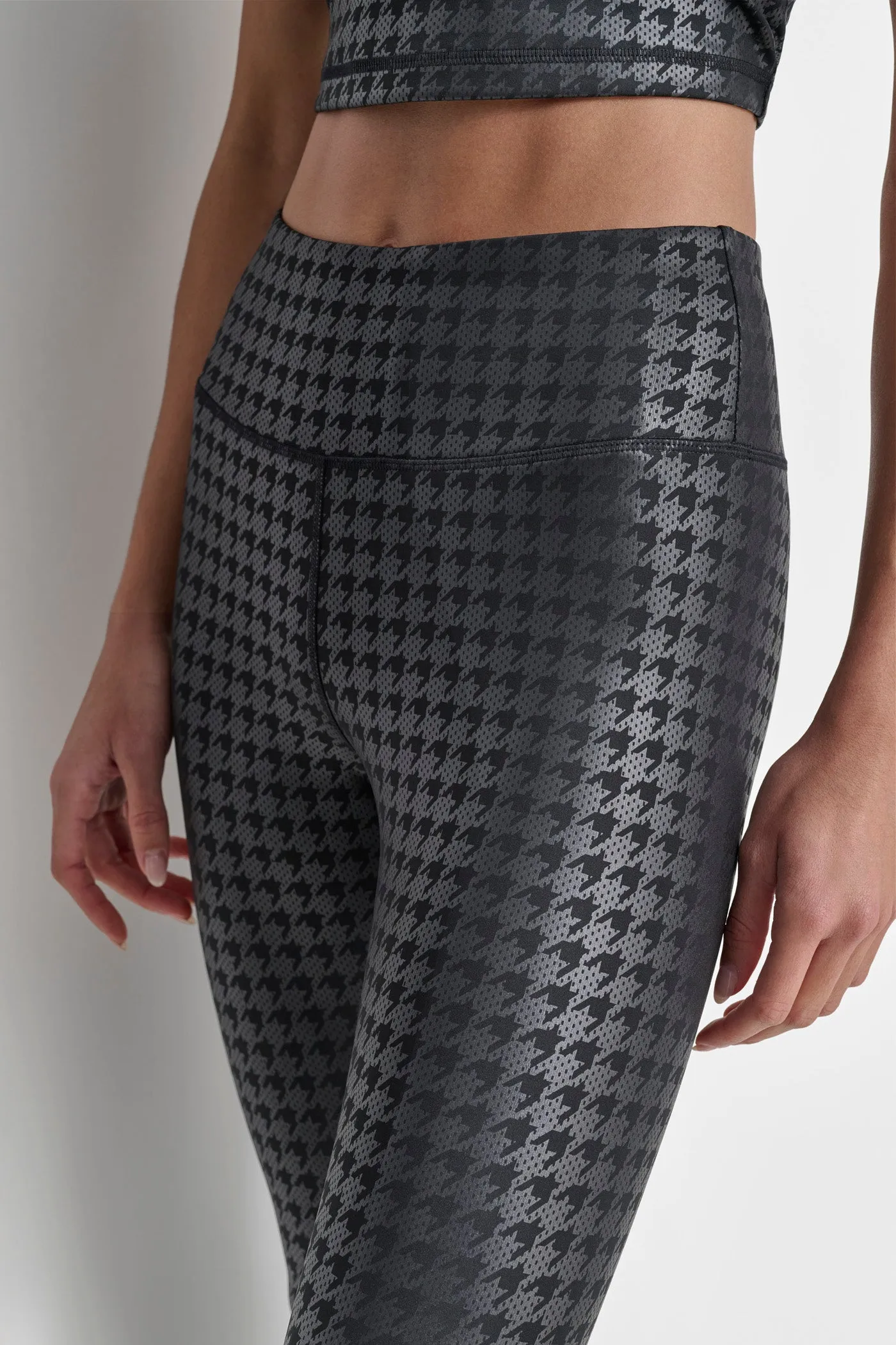 HOUNDSTOOTH FOIL HIGH WAIST LEGGINGS sold by DKNY product image thumbnail 4
