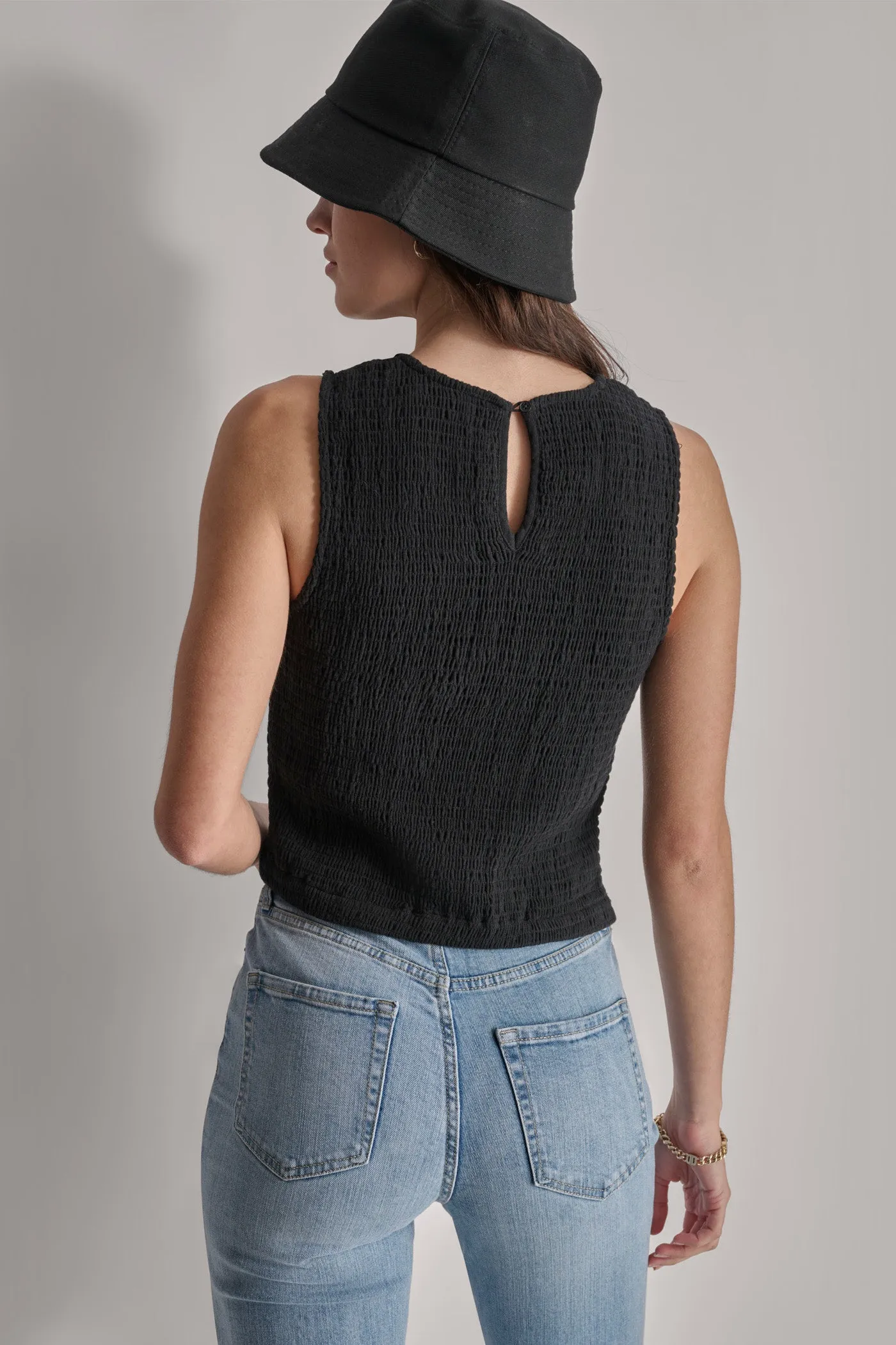 CROPPED SMOCKED TANK sold by DKNY product image thumbnail 2