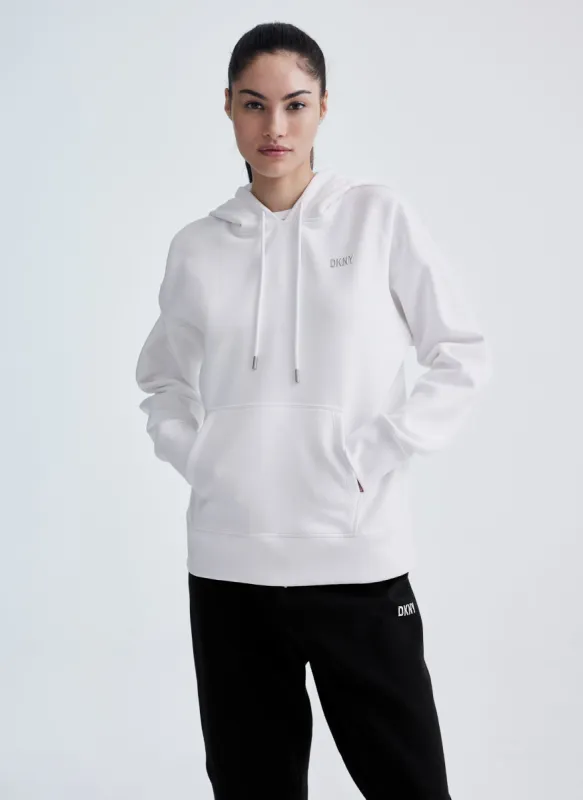 METALLIC BUBBLE LOGO HOODIE sold by DKNY