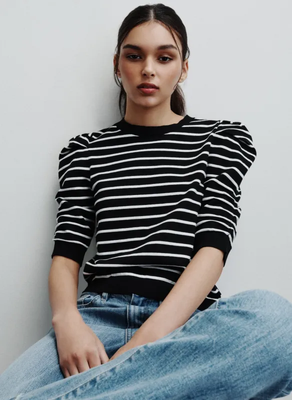CREW NECK STRIPE TOP sold by DKNY