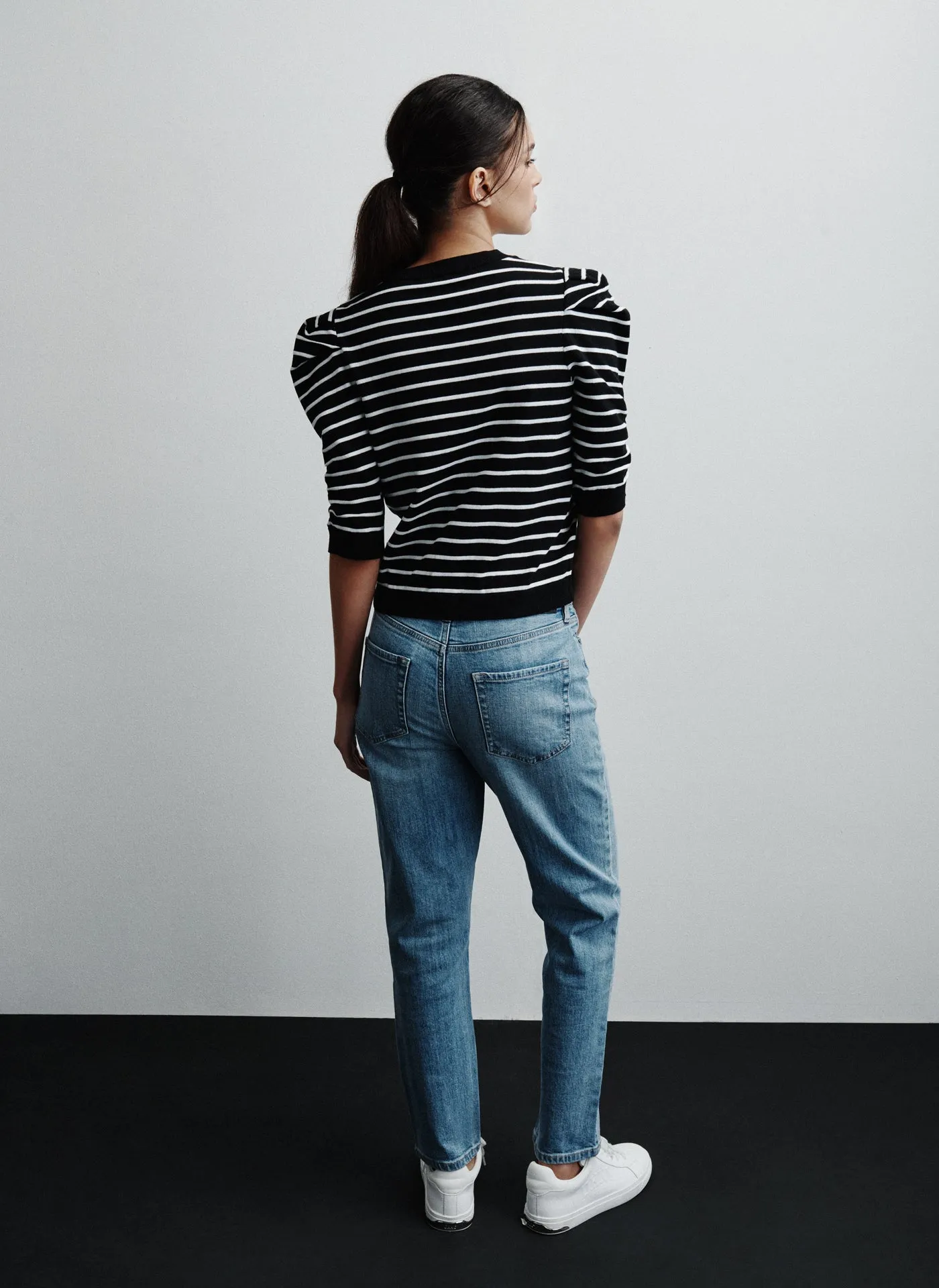 CREW NECK STRIPE TOP sold by DKNY product image thumbnail 2