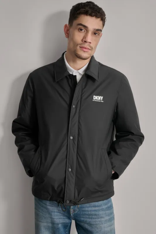 SOFT TWILL COACHES JACKET sold by DKNY