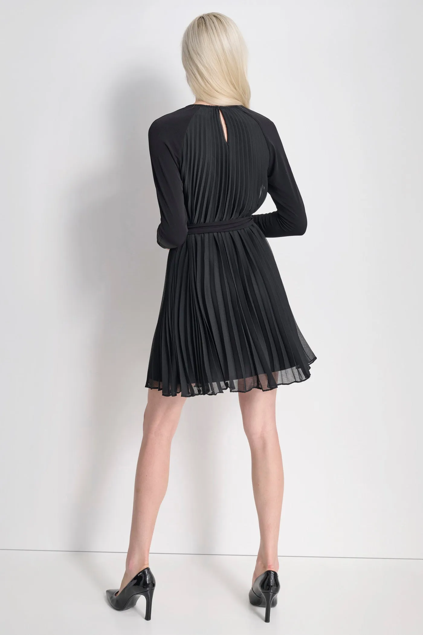 LONG SLEEVE PLEATED DRESS sold by DKNY product image thumbnail 2