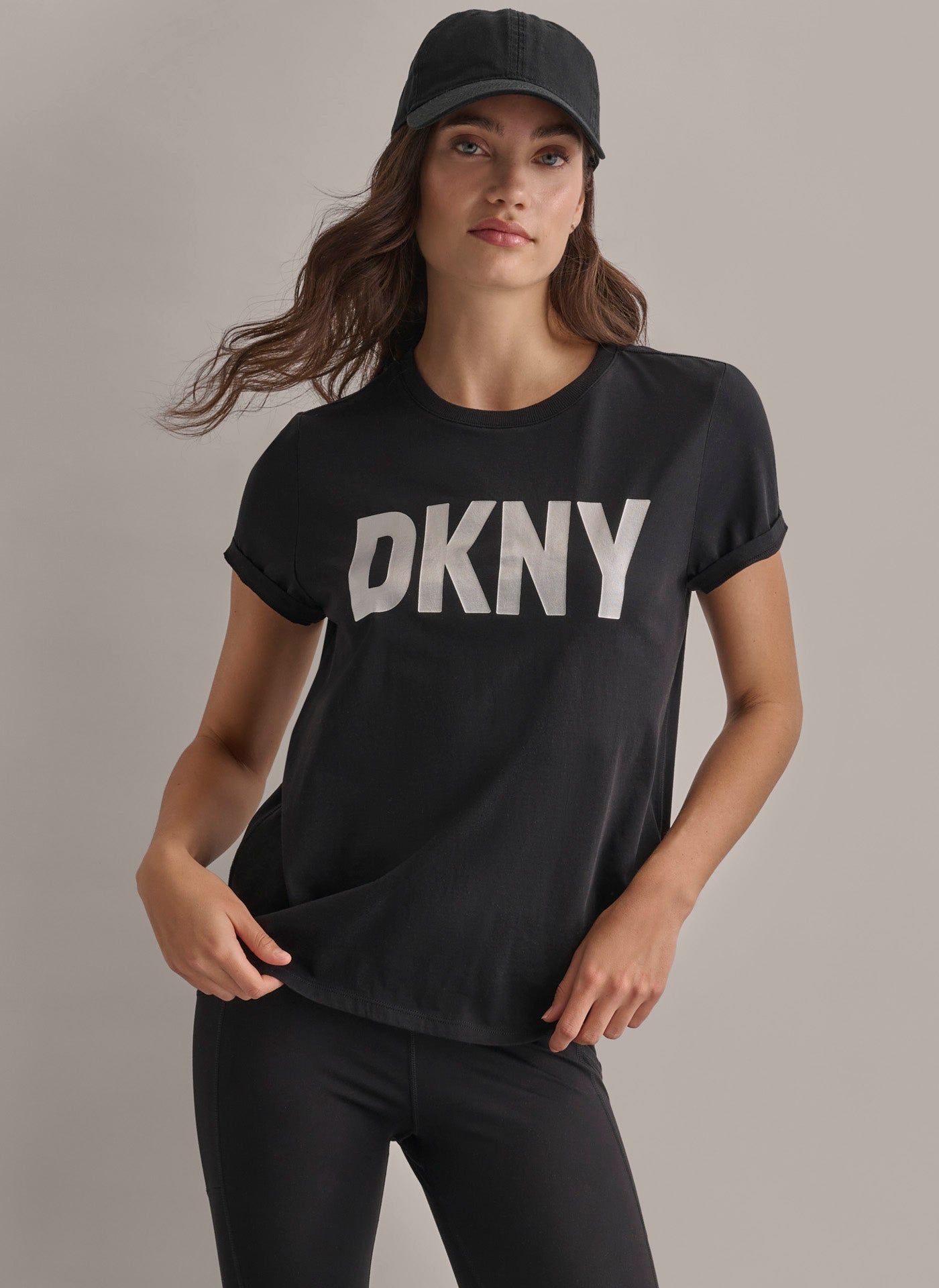 EXPLODED LOGO CREW NECK TEE sold by DKNY