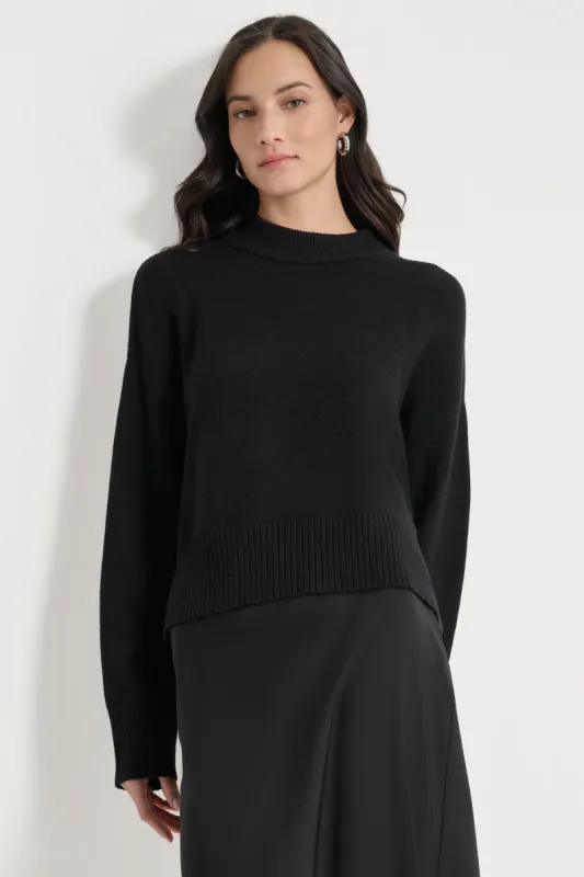 MOCK NECK HIGH LOW SWEATER sold by DKNY