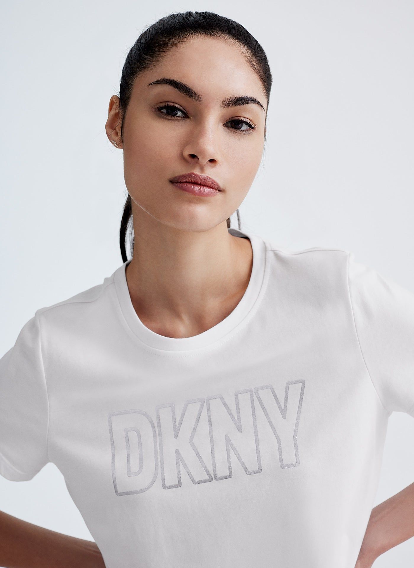 FOIL LOGO CREW NECK TEE sold by DKNY product image thumbnail 3