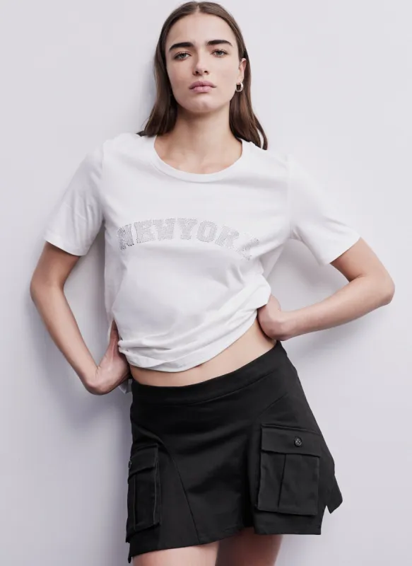 METALLIC NEW YORK TEE sold by DKNY