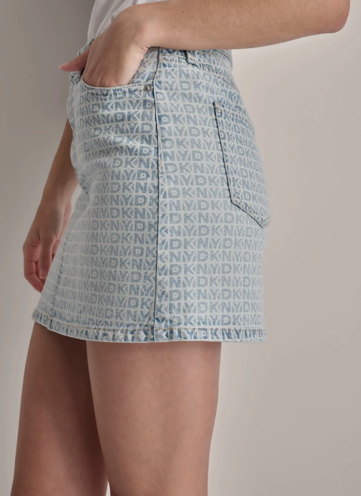 HIGH Rise Length MINI SKIRT sold by DKNY product image thumbnail 5