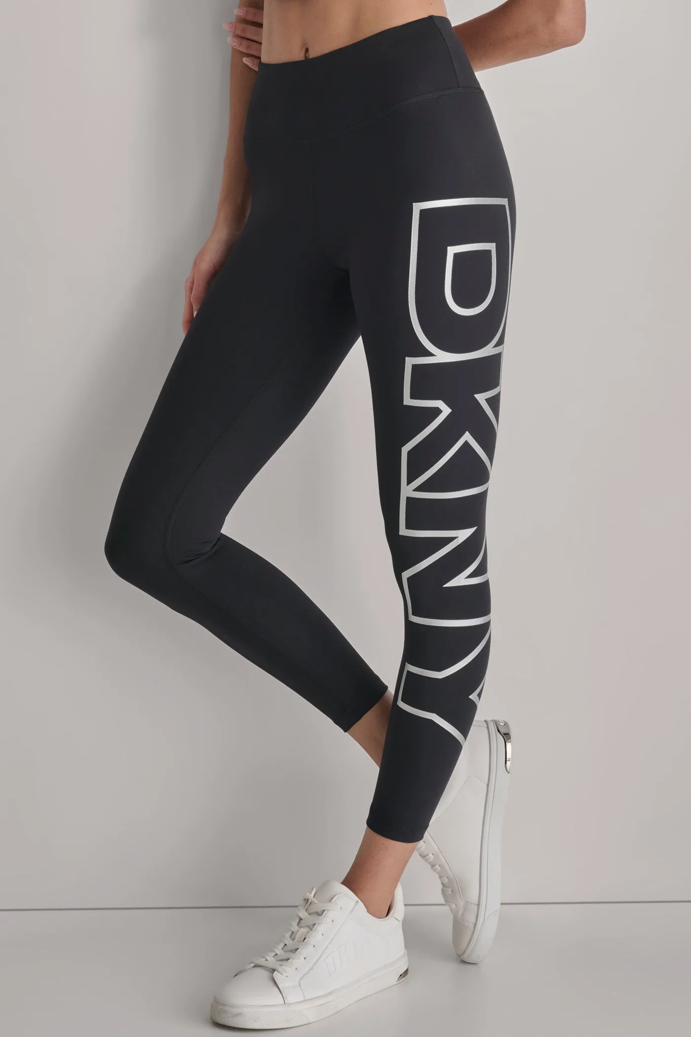 HIGH WAIST 7/8 EXPLODED LOGO TIGHT sold by DKNY