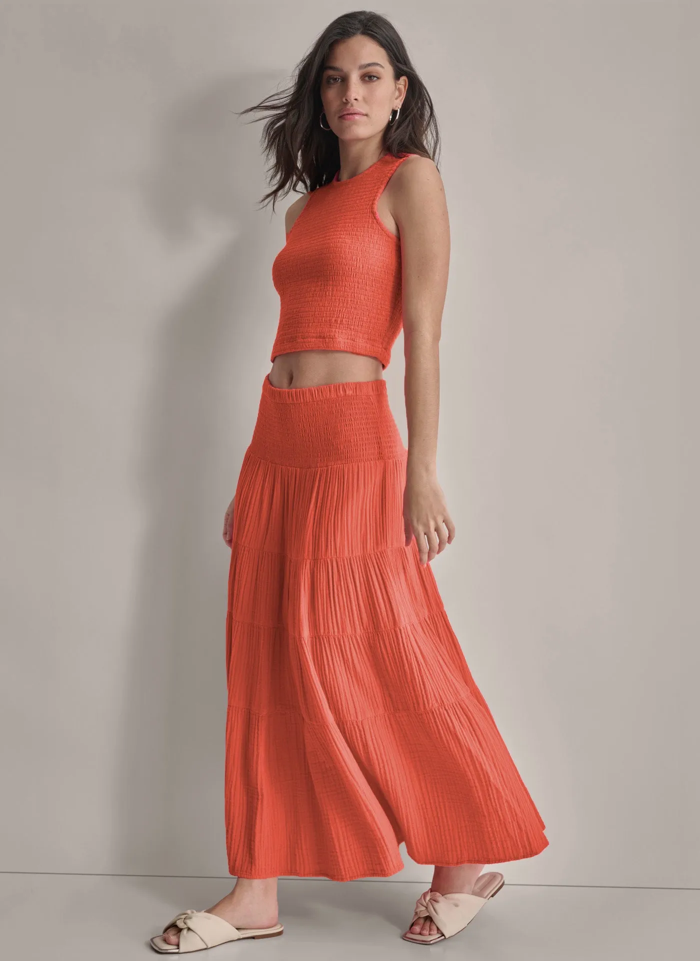 CROPPED SMOCKED TANK sold by DKNY product image thumbnail 2