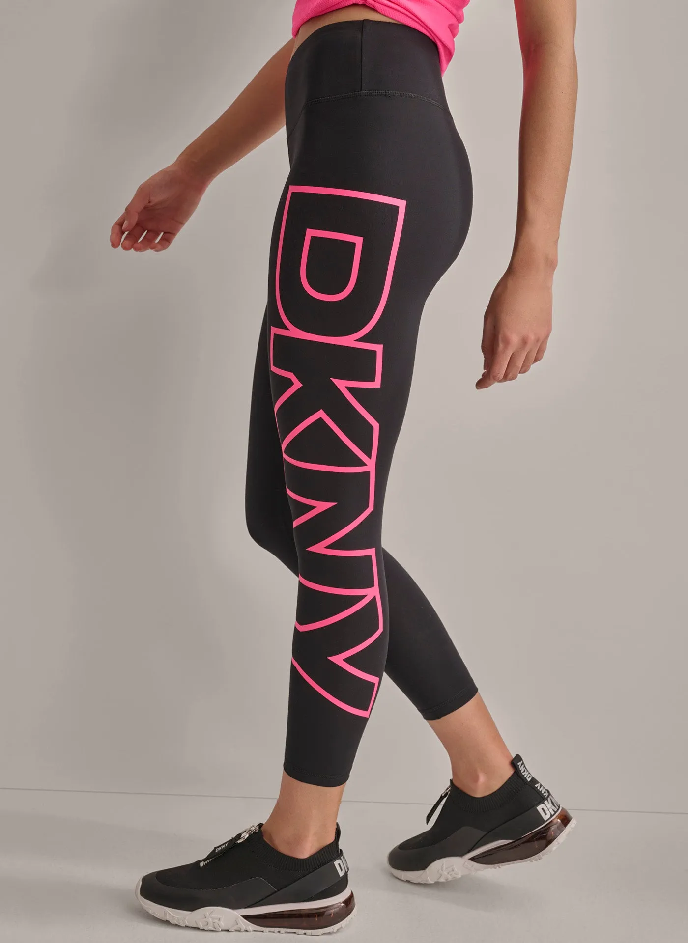 HIGH WAIST 7/8 EXPLODED LOGO LEGGINGS sold by DKNY product image thumbnail 3