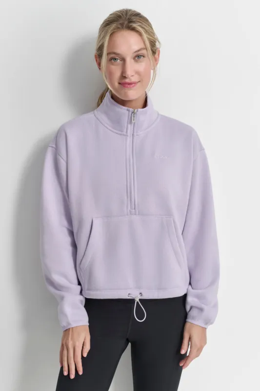 HALF ZIP FLEECE PULLOVER sold by DKNY