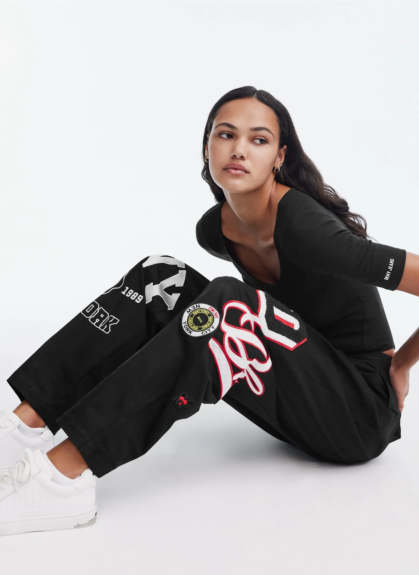 PATCH AND EMBROIDERY PANTS sold by DKNY product image thumbnail 3