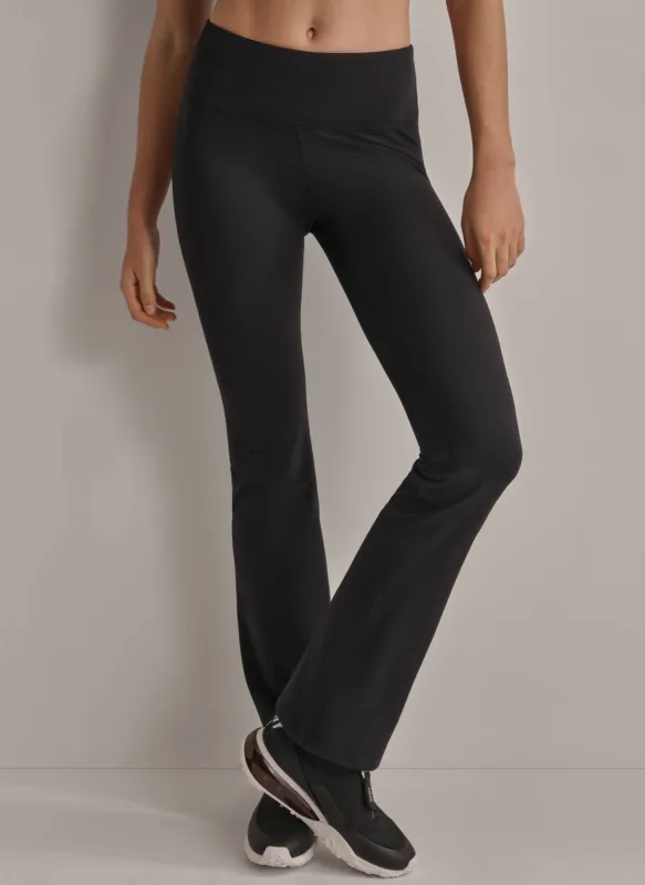 BALANCE COMPRESSION HIGH WAIST FLARE LEGGINGS made by DKNY