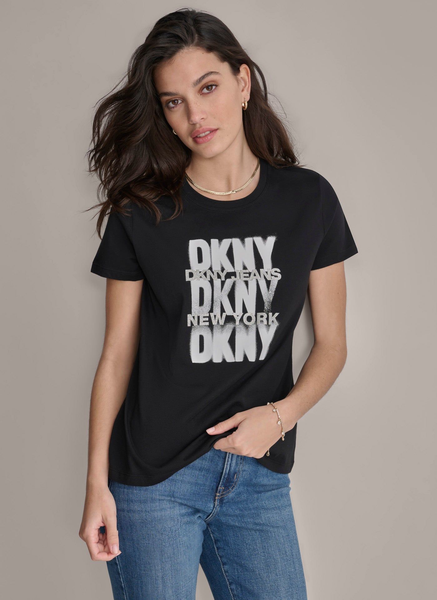 MULTI DKNY STENCIL GLITTER sold by DKNY