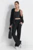 BRUSHED RIB KNIT STRAIGHT LEG PANT sold by DKNY