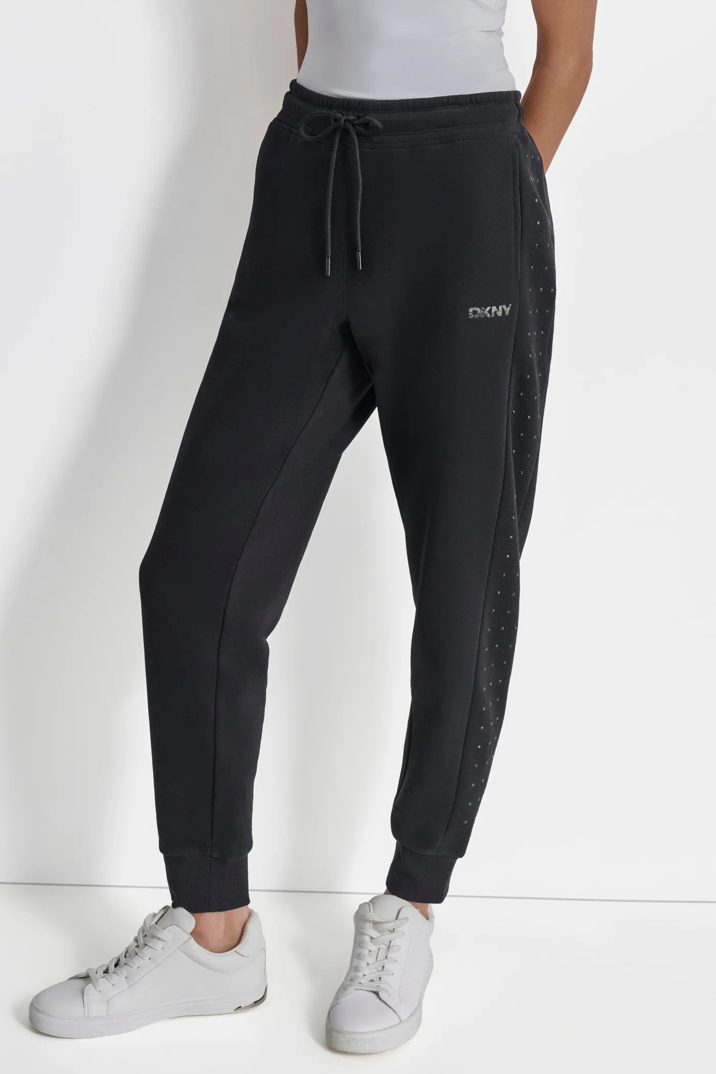 RHINESTONE RELAXED JOGGER sold by DKNY