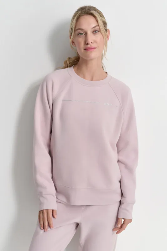 RHINESTONE STRIPE LOGO PULLOVER sold by DKNY