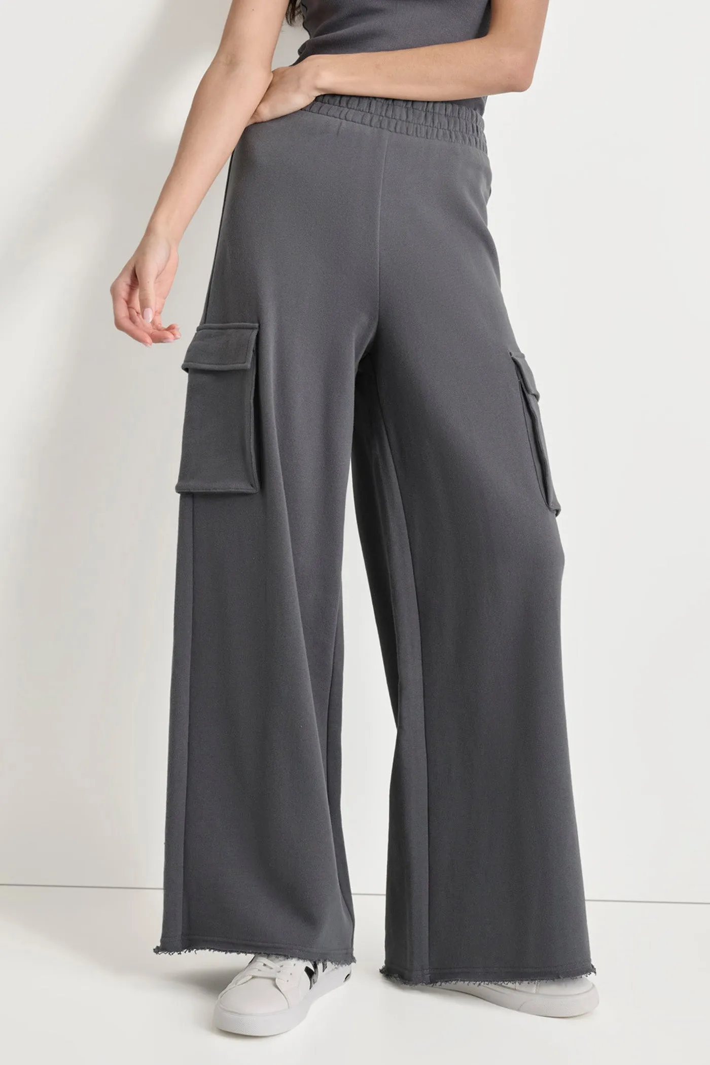 CARGO WIDE LEG PANTS sold by DKNY
