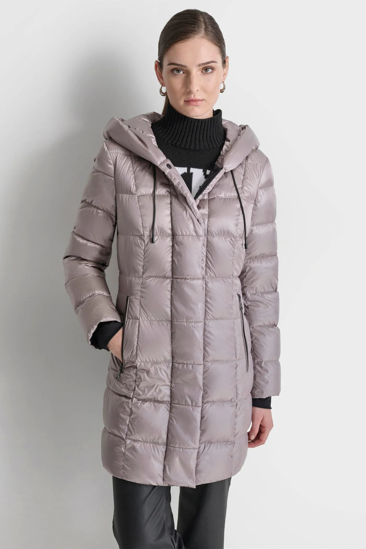 DOWN FILLED LONG PUFFER sold by DKNY