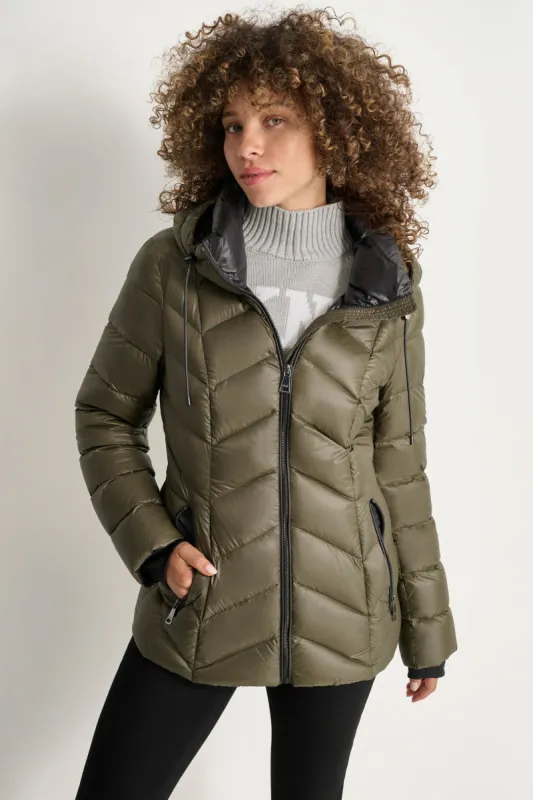 DOWN FILLED SHORT PUFFER sold by DKNY