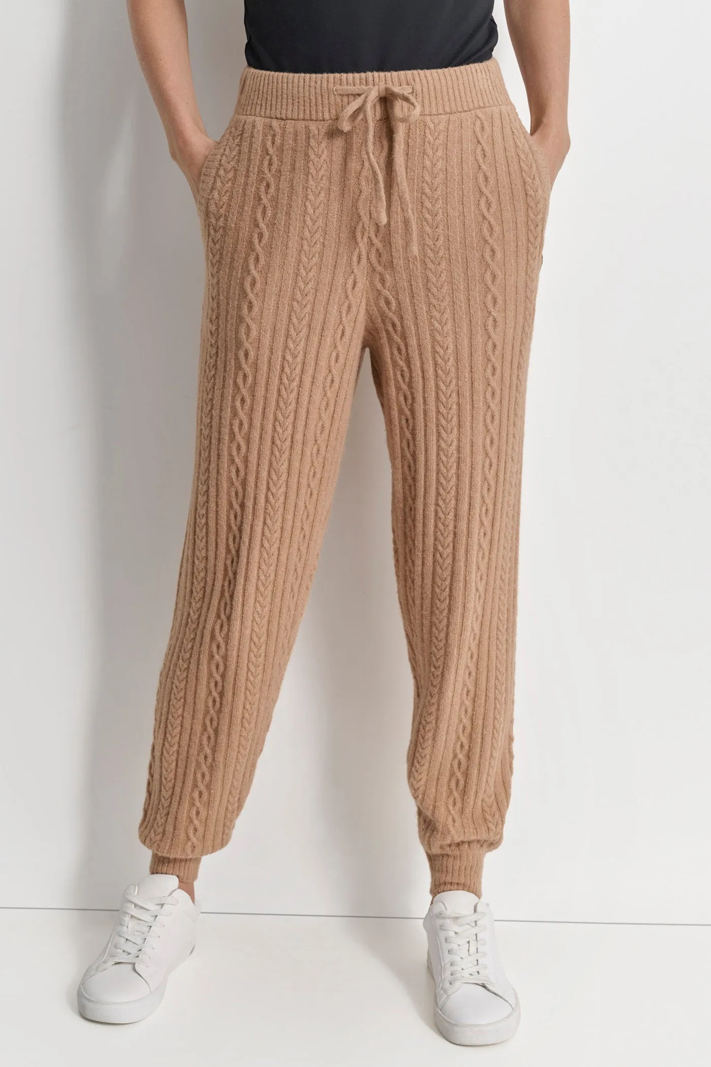 COZY CABLE SWEATER JOGGER sold by DKNY