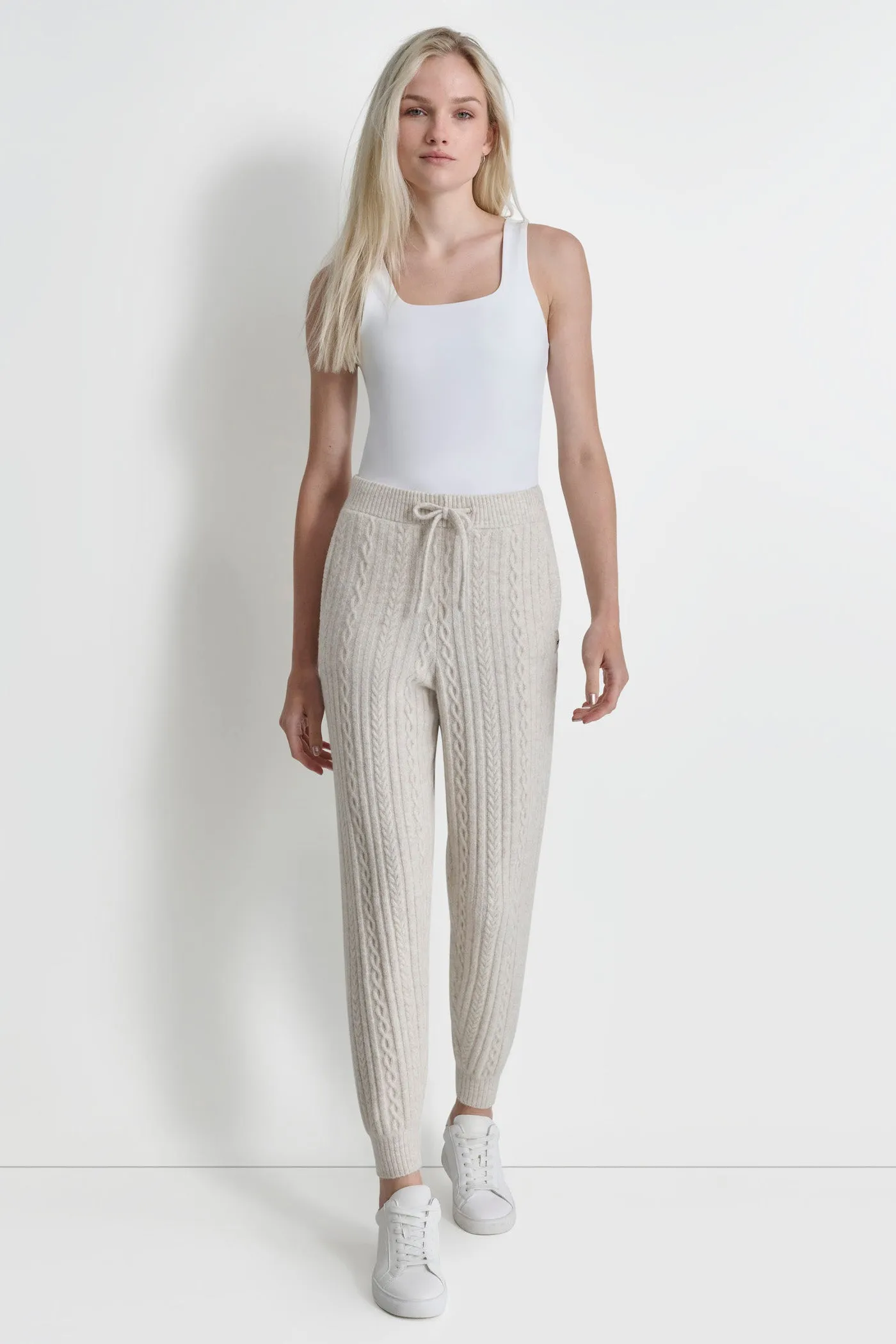 COZY CABLE SWEATER JOGGER sold by DKNY product image thumbnail 3