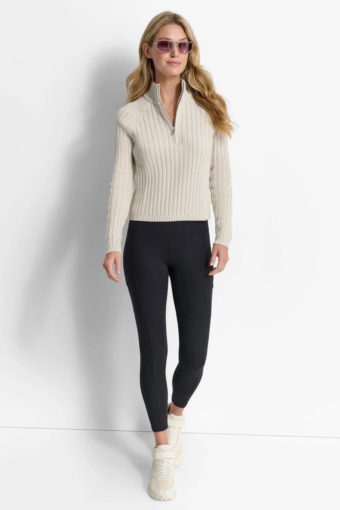 HALF ZIP MOCK NECK SWEATER sold by DKNY product image thumbnail 2