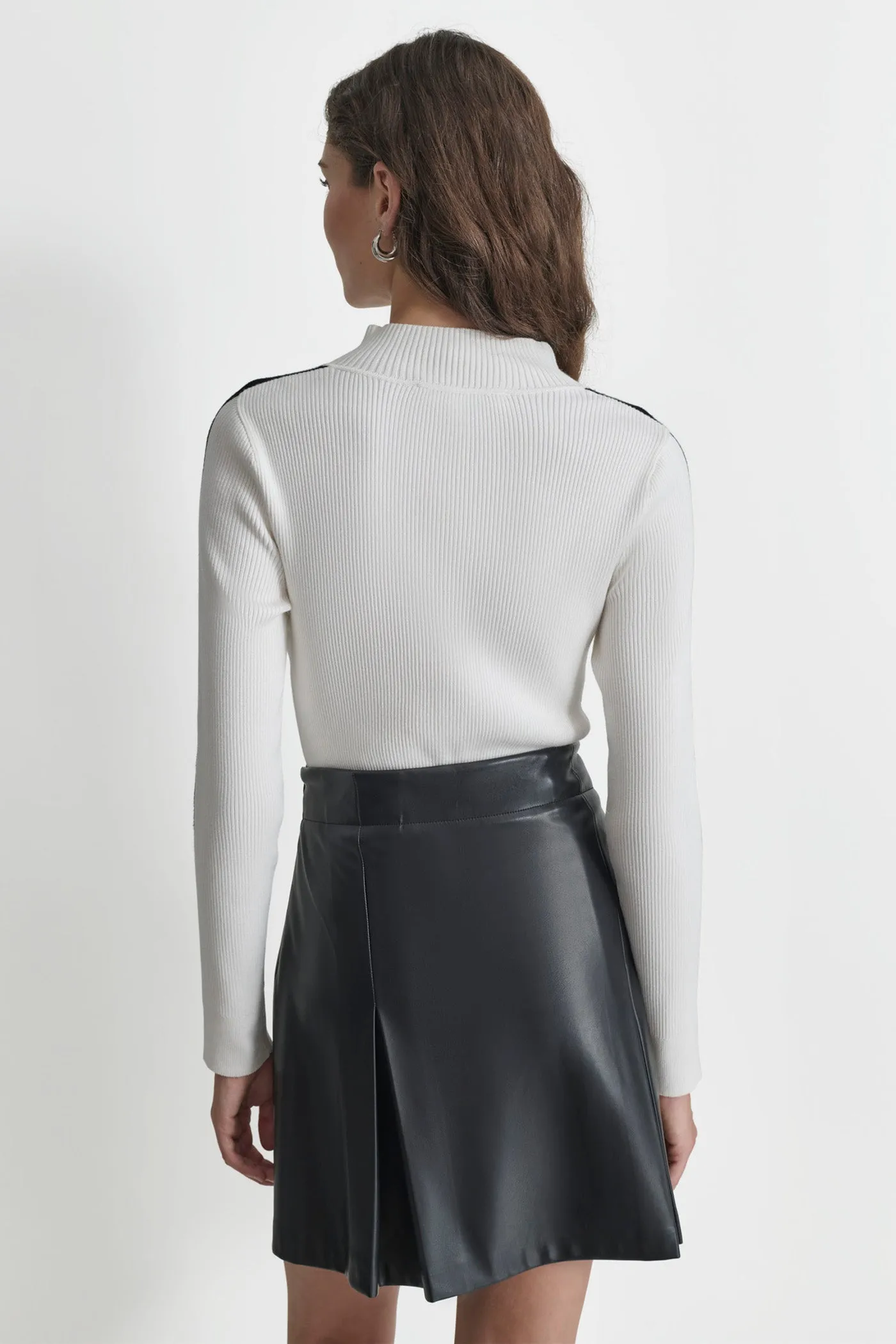 HALF ZIP LOGO TAPE SWEATER sold by DKNY product image thumbnail 2