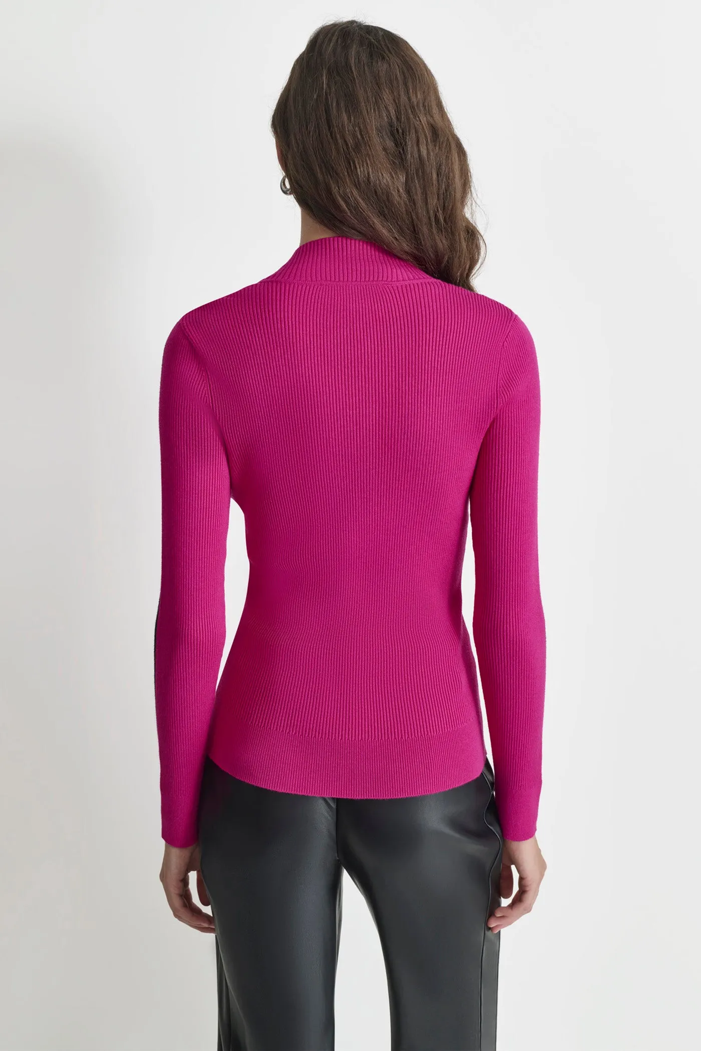 HALF ZIP LOGO TAPE SWEATER sold by DKNY product image thumbnail 2