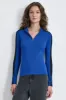 HALF ZIP LOGO TAPE SWEATER sold by DKNY