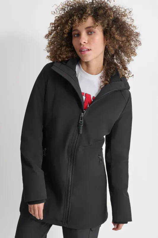 VALBOA LINED SOFT SHELL JACKET sold by DKNY