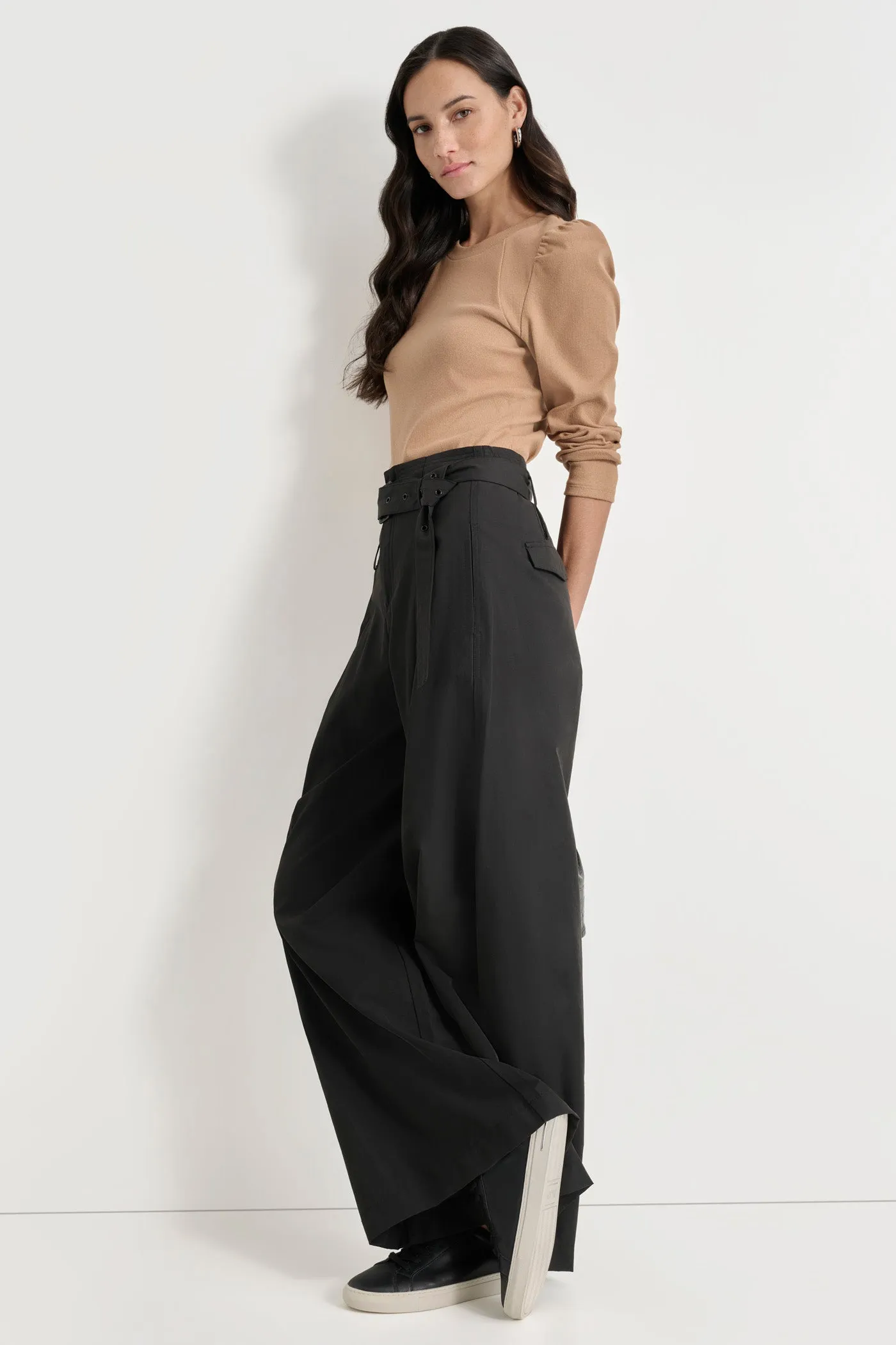 HIGH WAIST PLEATED TROUSER sold by DKNY product image thumbnail 5