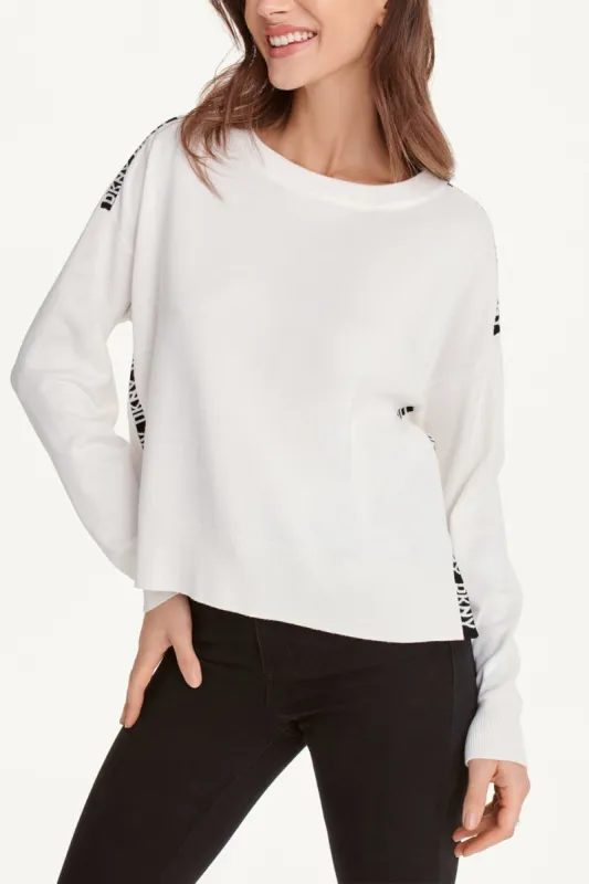 LOGO TAPE SWEATER sold by DKNY