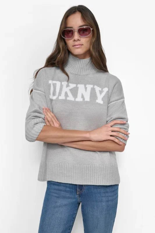 LOGO TURTLENECK SWEATER sold by DKNY
