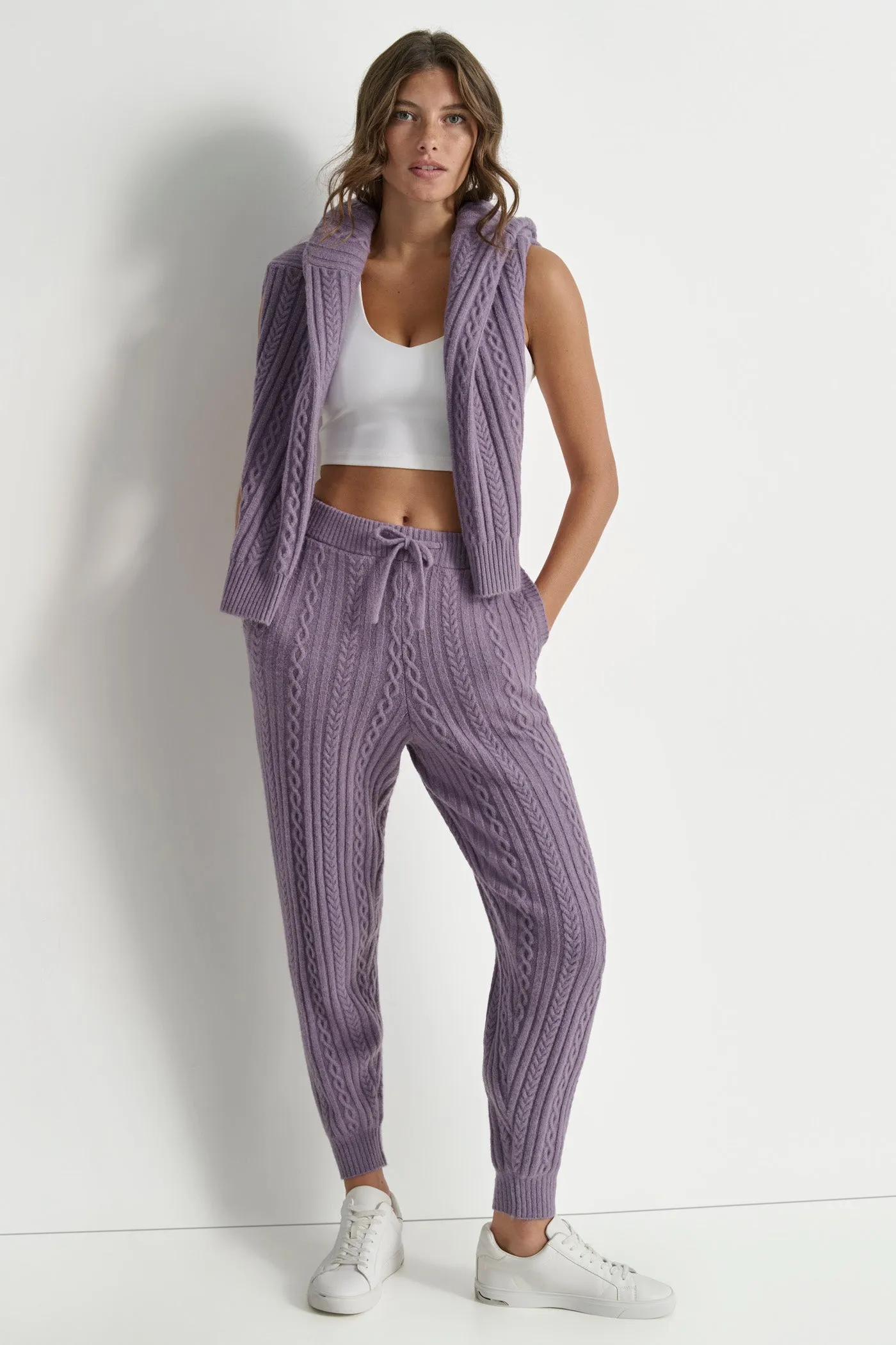 COZY CABLE SWEATER sold by DKNY product image thumbnail 3