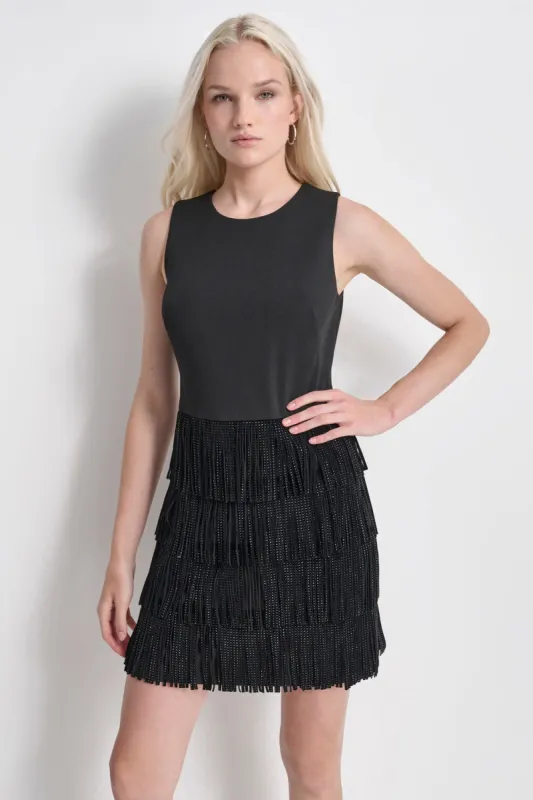 TIERED SHIFT DRESS sold by DKNY