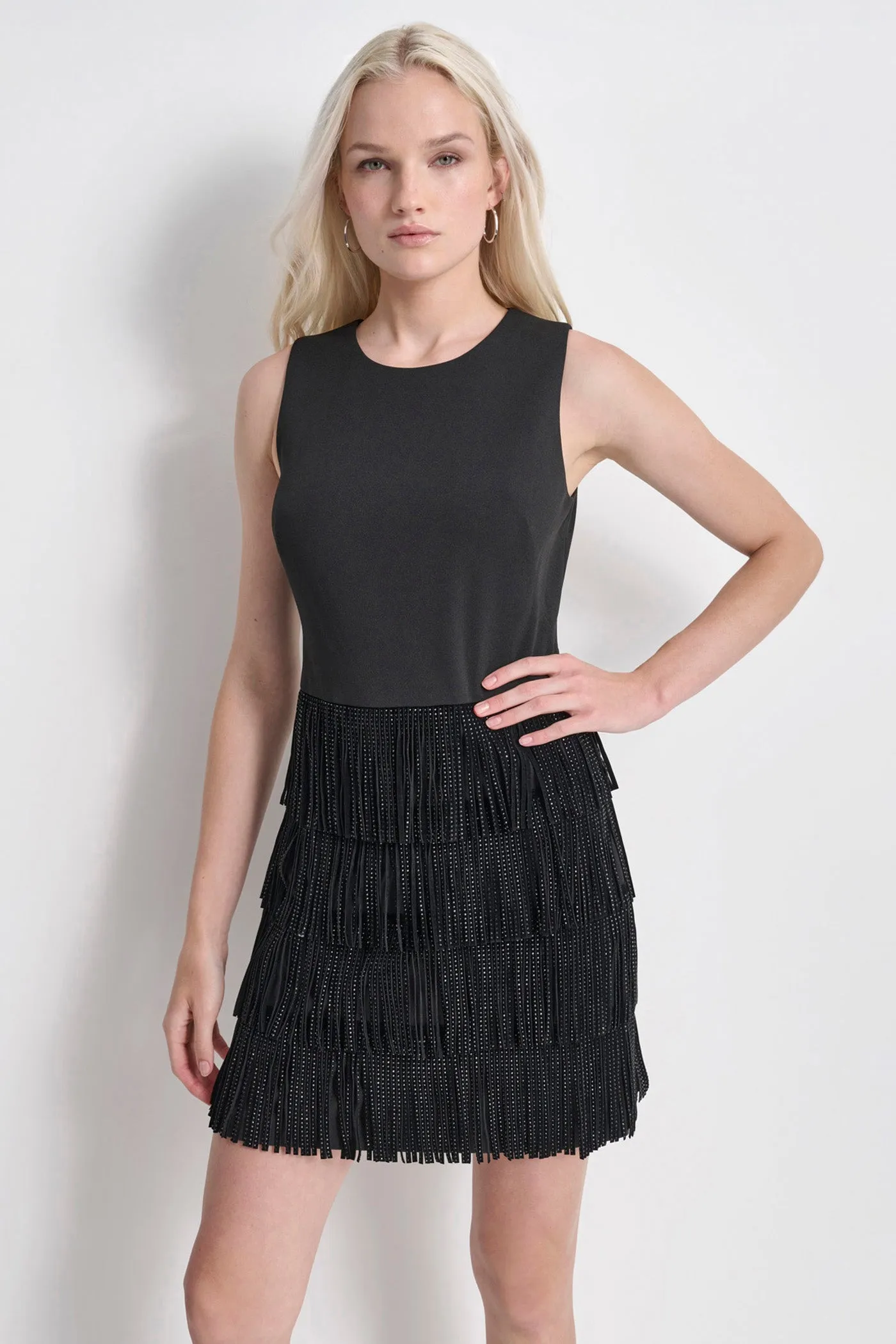 TIERED SHIFT DRESS sold by DKNY
