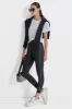 HIGH WAIST 7/8 RHINESTONE STRIPE LOGO LEGGINGS sold by DKNY