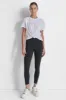 HIGH WAIST 7/8 RHINESTONE STRIPE LOGO LEGGINGS sold by DKNY