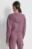 MINI STUD LOGO DOLMAN SLEEVE FULL ZIP HOODIE sold by DKNY