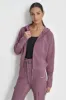 MINI STUD LOGO DOLMAN SLEEVE FULL ZIP HOODIE sold by DKNY