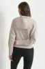 MINI STUD LOGO DOLMAN SLEEVE FULL ZIP HOODIE sold by DKNY
