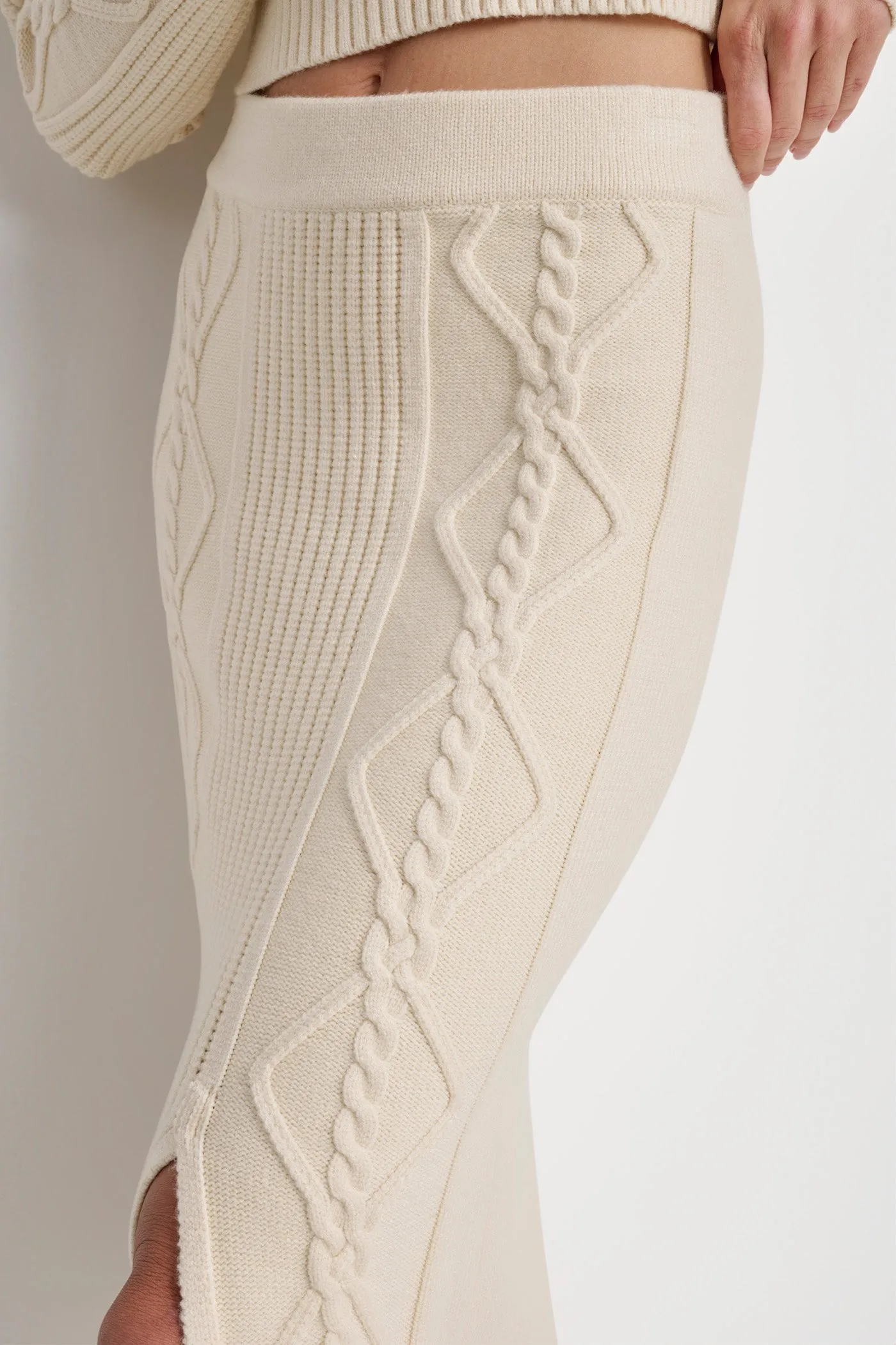 CABLE AND RIB SWEATER SKIRT sold by DKNY product image thumbnail 5