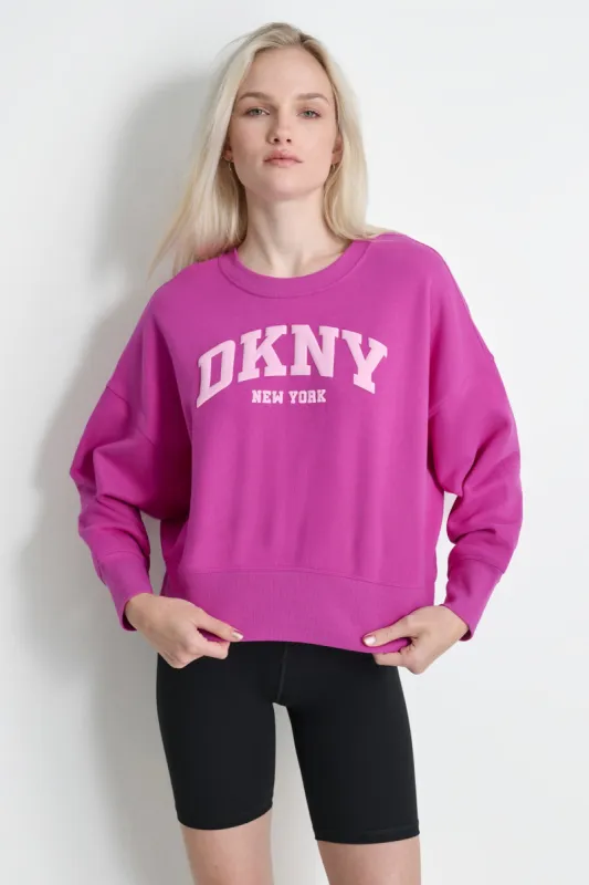 VARSITY PUFF LOGO PULLOVER sold by DKNY