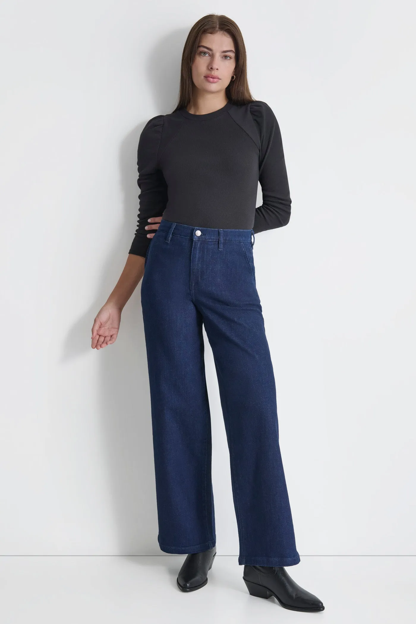 HIGH RISE WIDE LEG TROUSER sold by DKNY product image thumbnail 3